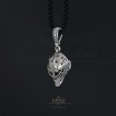 Goalie Mask pendant with gems