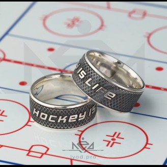 Hockey ring  - HOCKEY IS LIFE